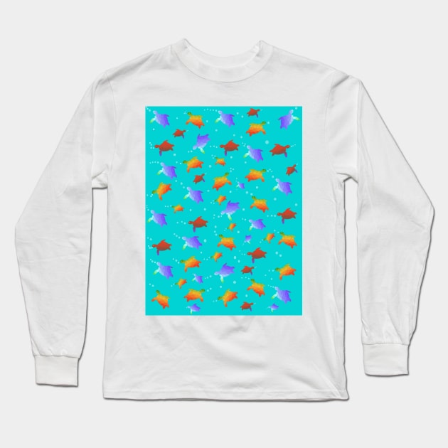 SEA Turtles Under The Sea Long Sleeve T-Shirt by SartorisArt1